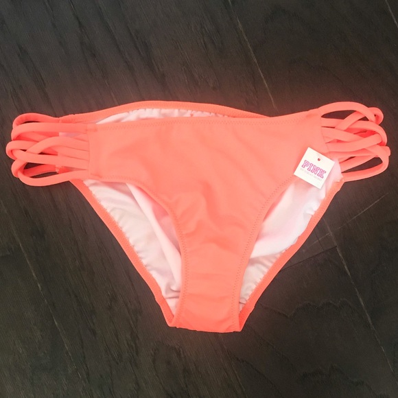 PINK Victoria's Secret Other - VS Pink Neon Orange Bikini Bottom
